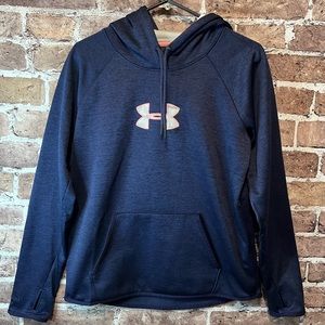 Womens - medium - underarmour hoodie - navy / pink